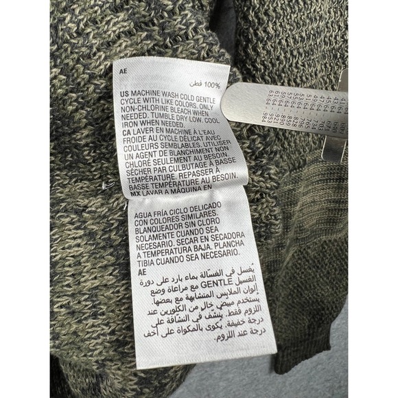 Sun Stone Shawl Collar Pullover Sweater Mens Medium Simple Sage Green Knit NWT - Picture 6 of 7